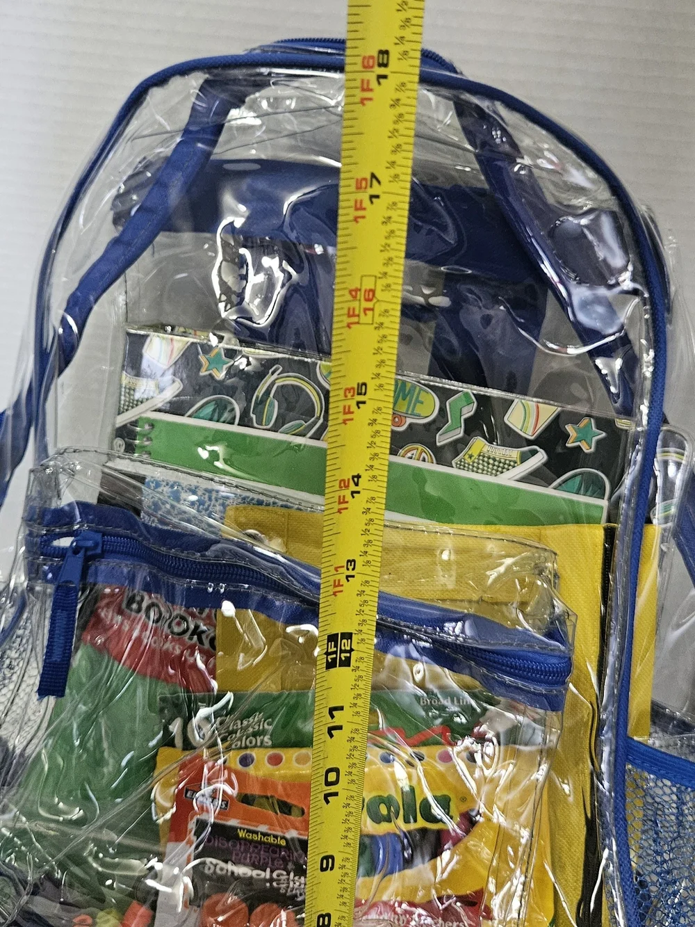 Source Unknown clear backpack